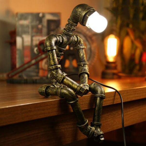 The Robot Loft Iron Pipe Lamp