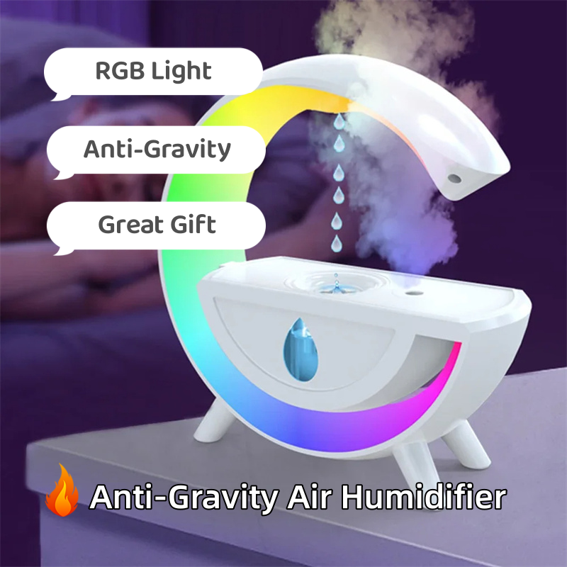 Water Droplet Anti-Gravity Humidifier Night Light