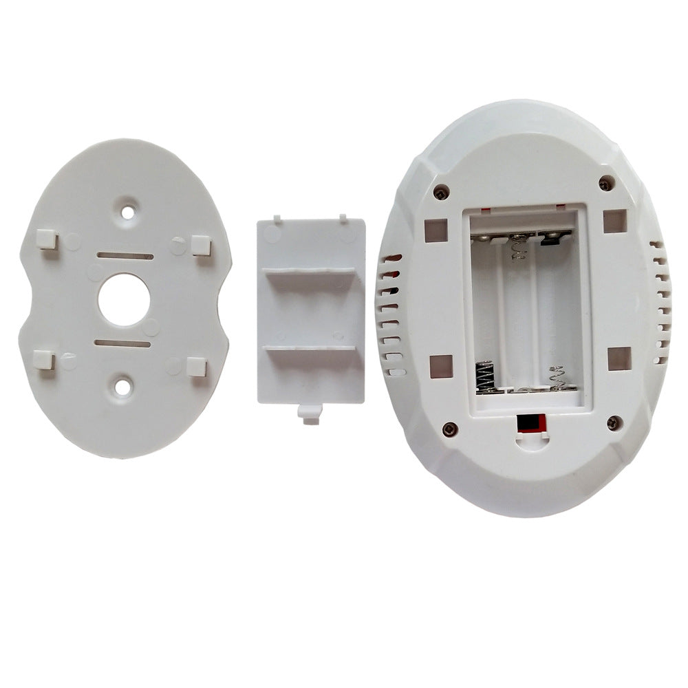 Wireless wall mounted carbon monoxide alarm