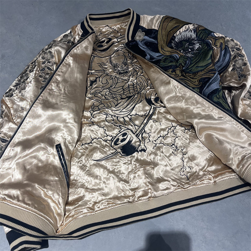 Fashion Heavy Embroidery Double-sided Jacket