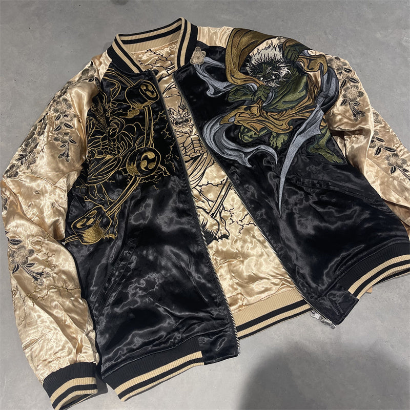 Fashion Heavy Embroidery Double-sided Jacket