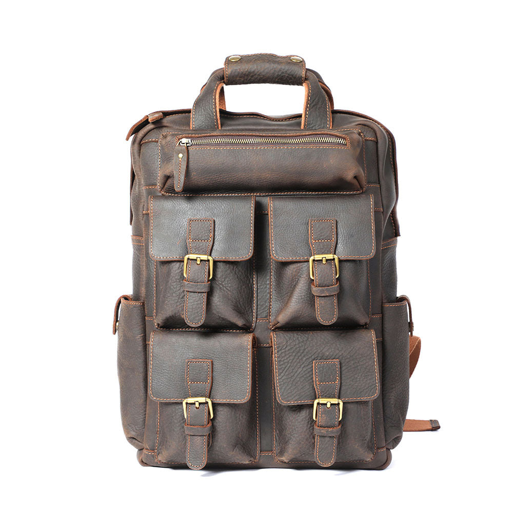 Thr Multifunctional Crazy Horse Leather Travel Bag