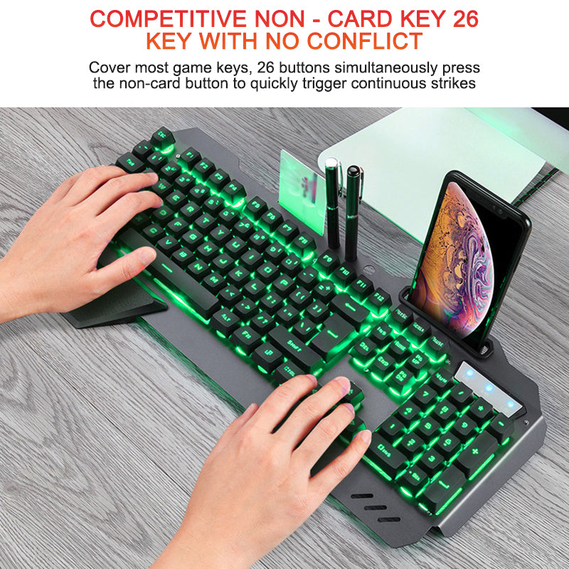 Ergonomic Wired Gaming Keyboard