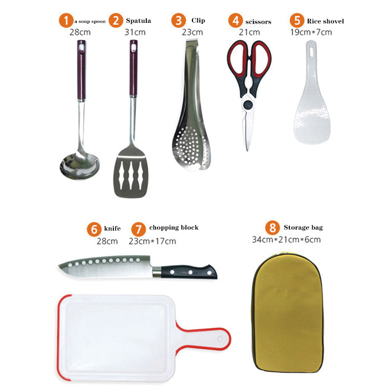 The Outdoor utensils Portable Set