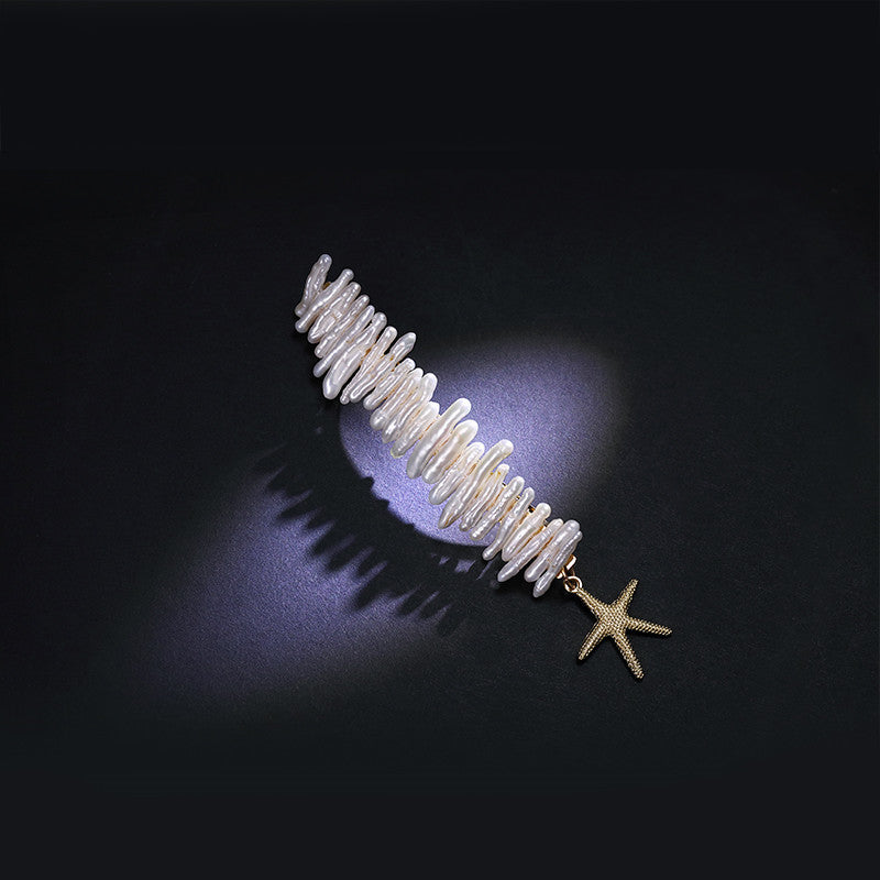 Pearl starfish hairpin