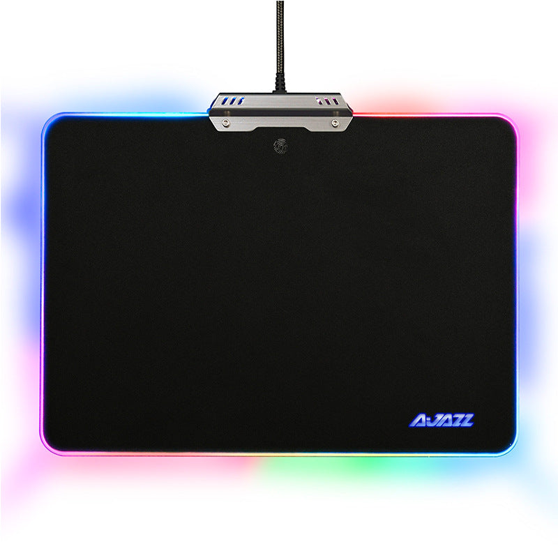 Black Jue RGB Light Gaming Mouse Pad