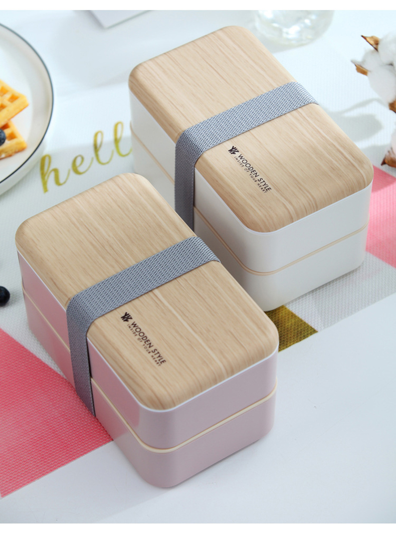 Japanese bento double separated lunch box