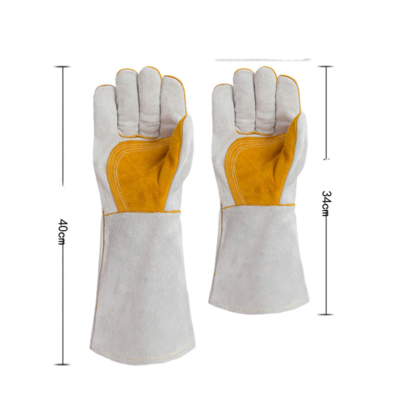 Welder cowhide protective gloves