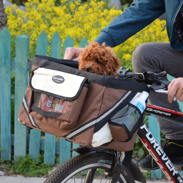 Pet Bicycle Removable Basket Carrier