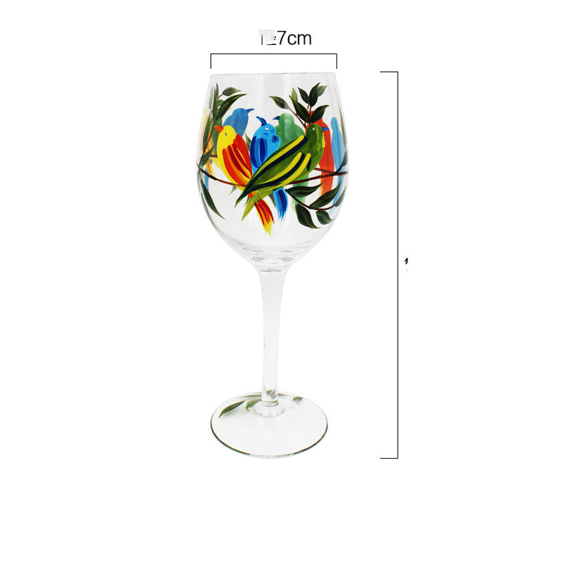 Style Painted Cocktail Glass Goblet