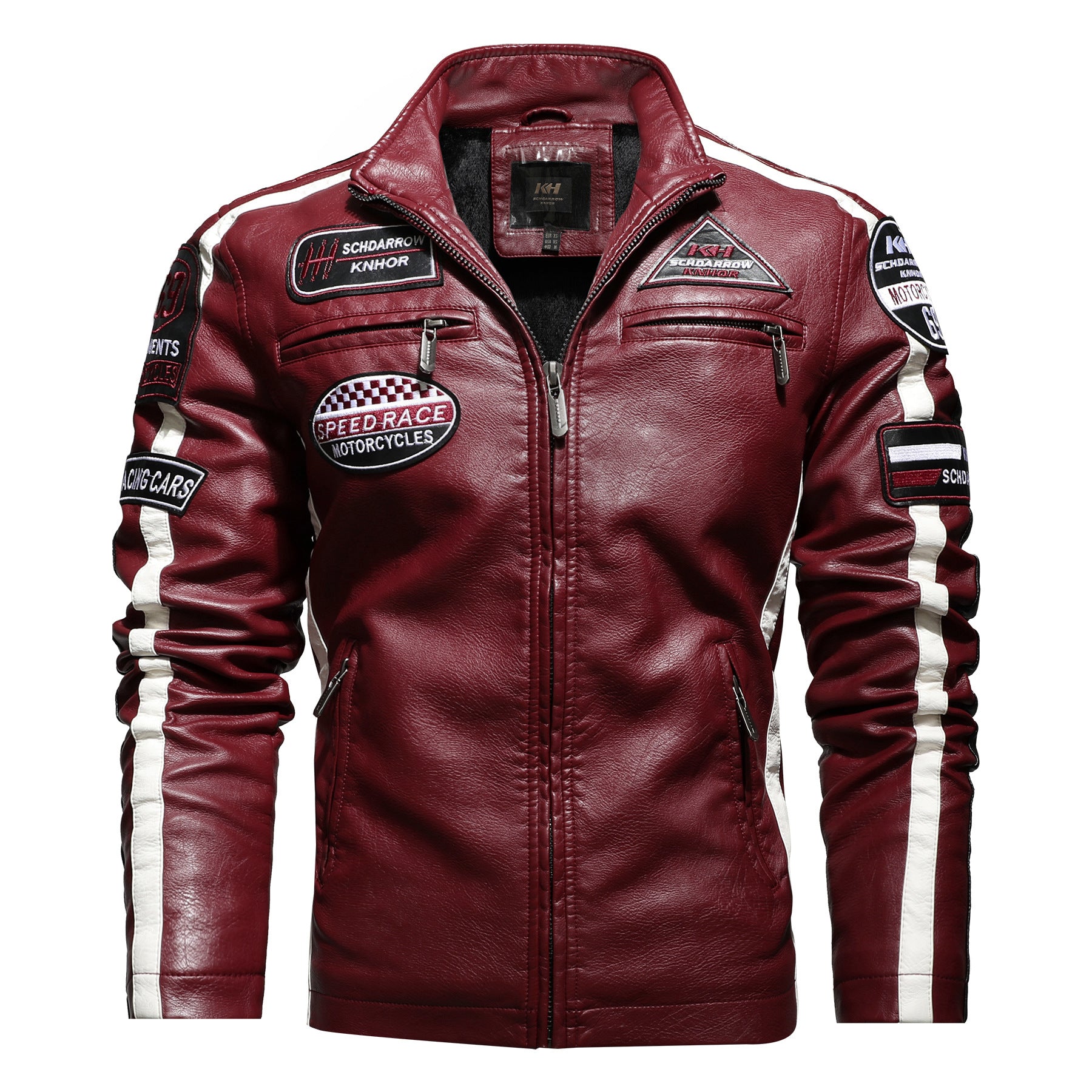Men's Motorcycle Leather Street Motorcycle Racing Suit