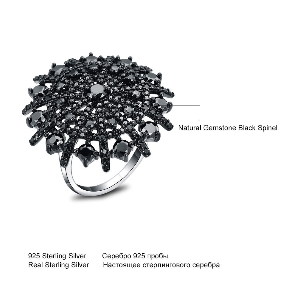 The Black Spinel Umbrella Ring
