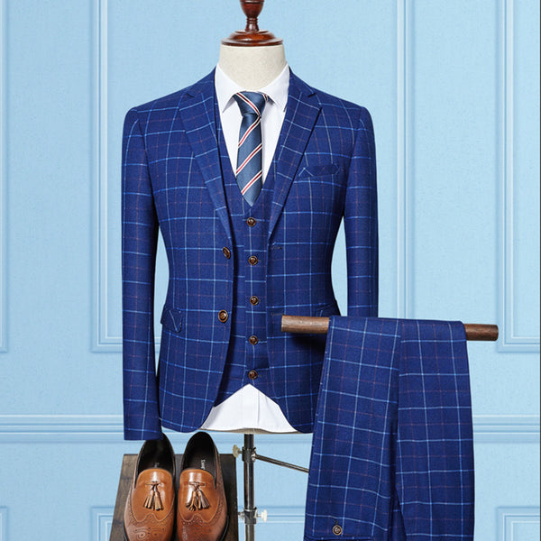 Slim Check Three-Piece Set