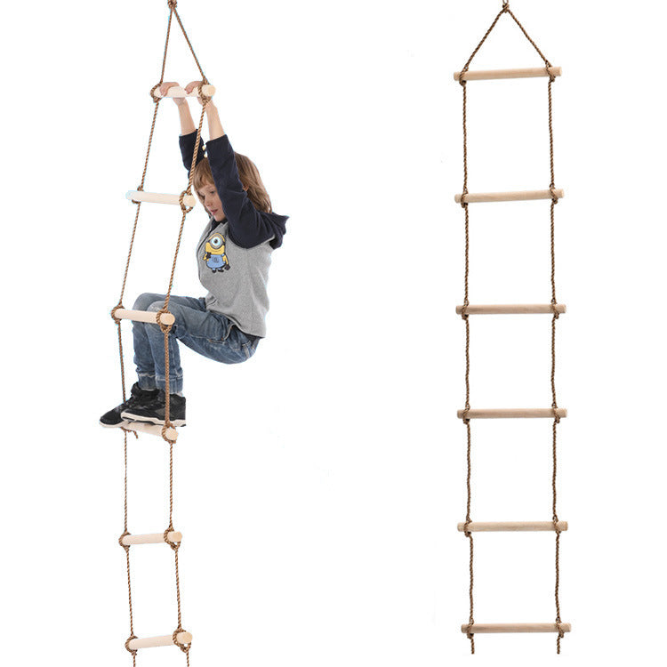 Fun Children Climbing Wooden  Ladder