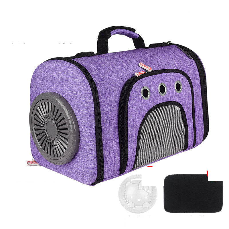 Fan Side Mesh Ventilation Pet Bag