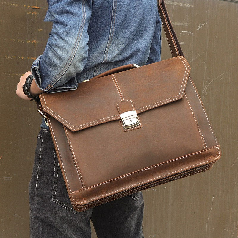 The Crazy Horse Leather Briefcase