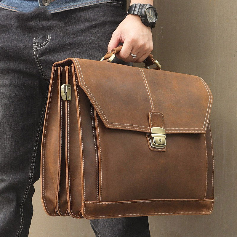 The Crazy Horse Leather Briefcase