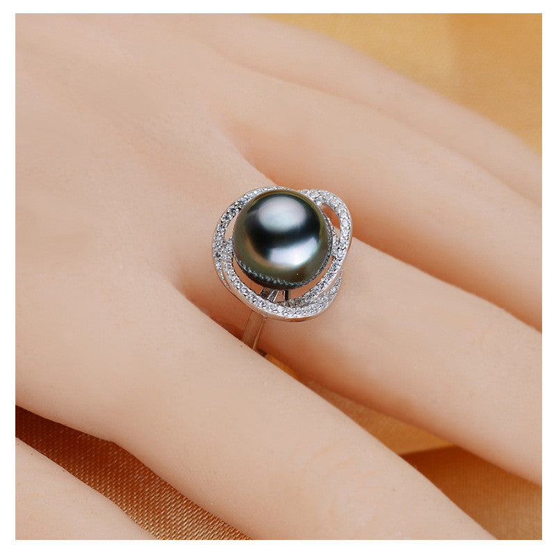 Tahitian Black Sea Pearl Ring