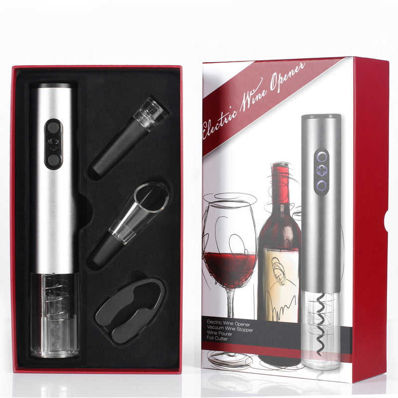 Four-Piece Electric Wine Corkscrew Gift Box Set