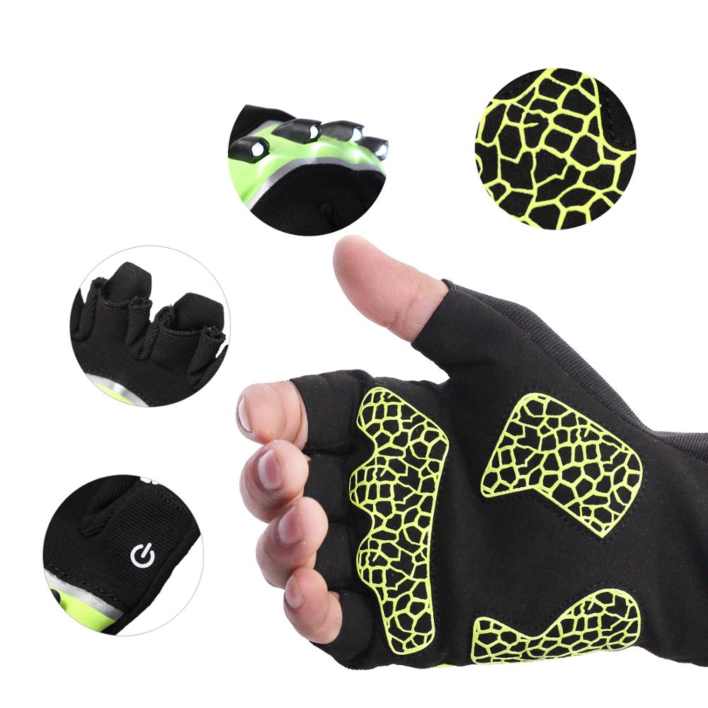 Fingerless Outdoor Lighting Gloves