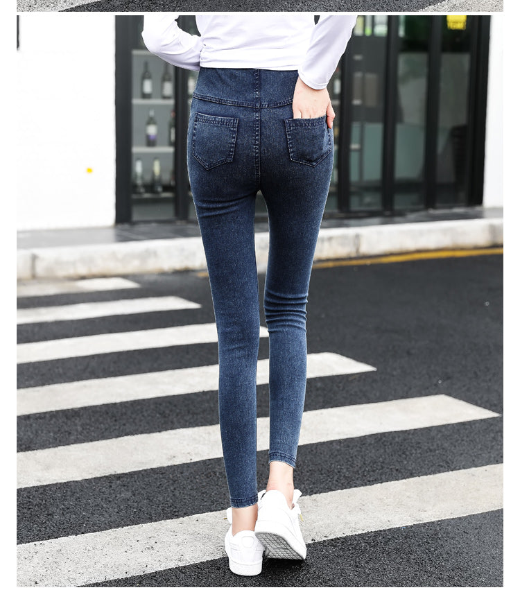 Washed Denim Maternity Pants