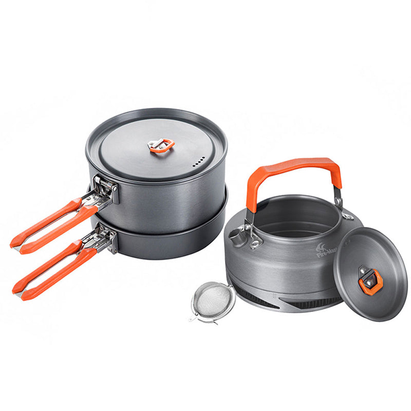 Portable Camping Cookware Heat Collection Set