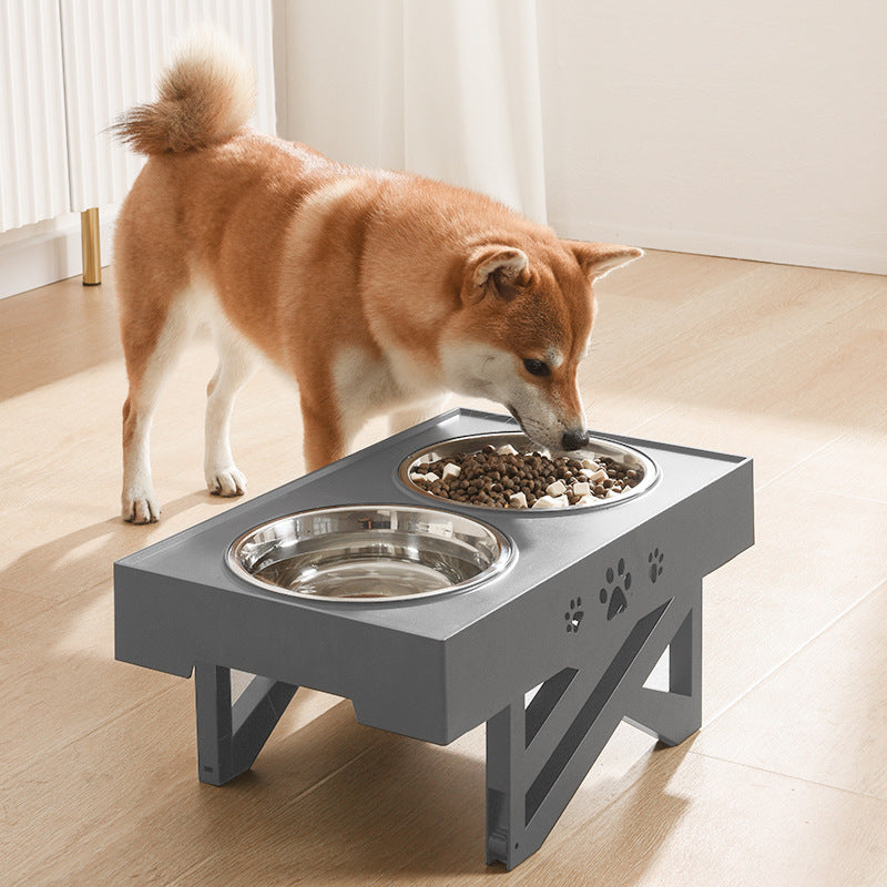 Adjustable Height Dog Food Bowl