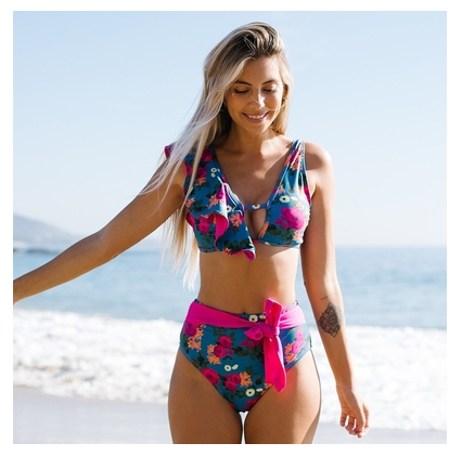 Sexy Swimming High Waist Swimset