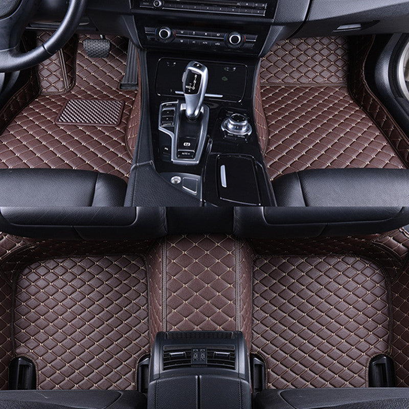 Wear-Resistant Diamond Leather Wire Ring Car Mat