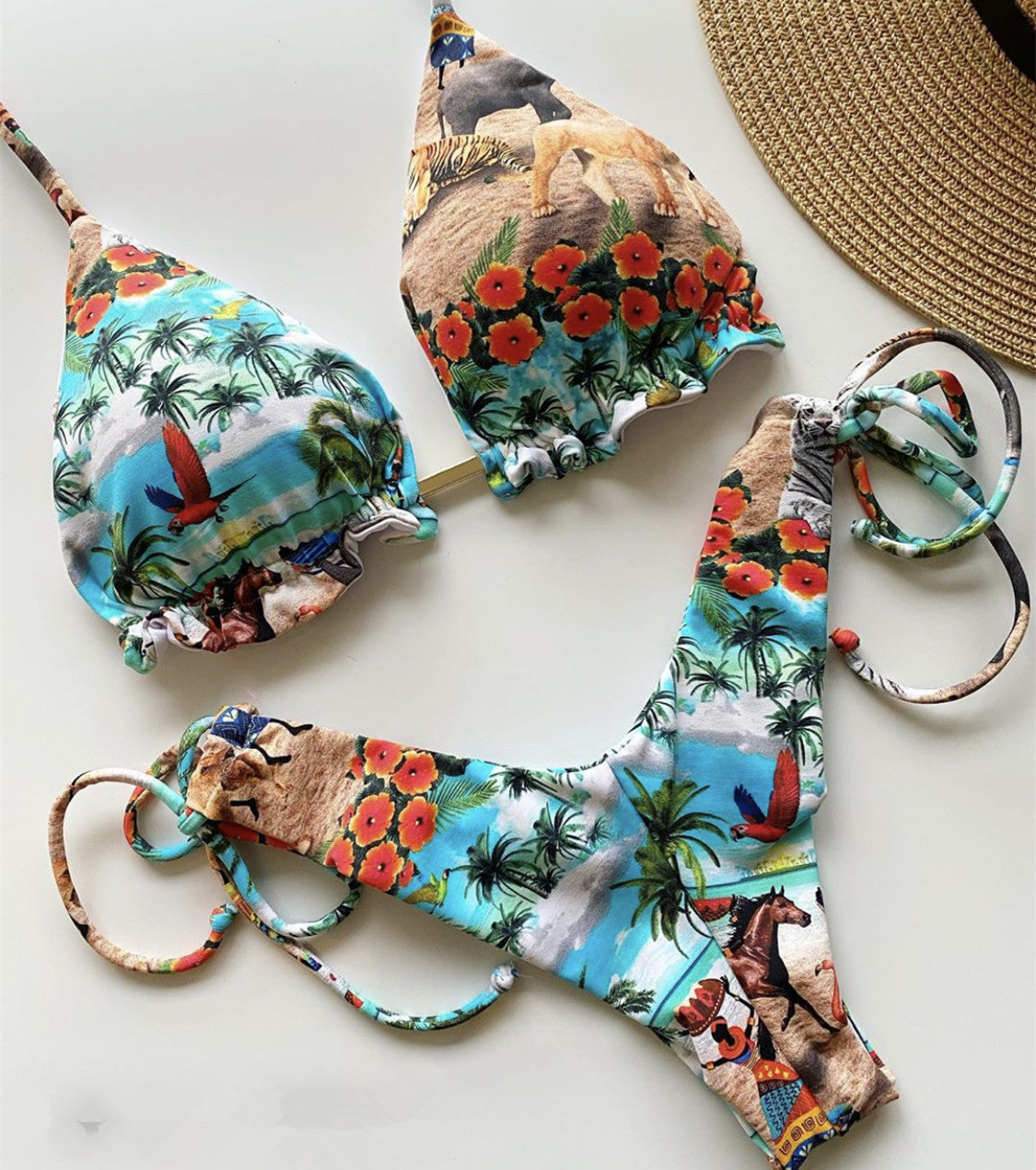 S3xy Floral Retro  Bikini