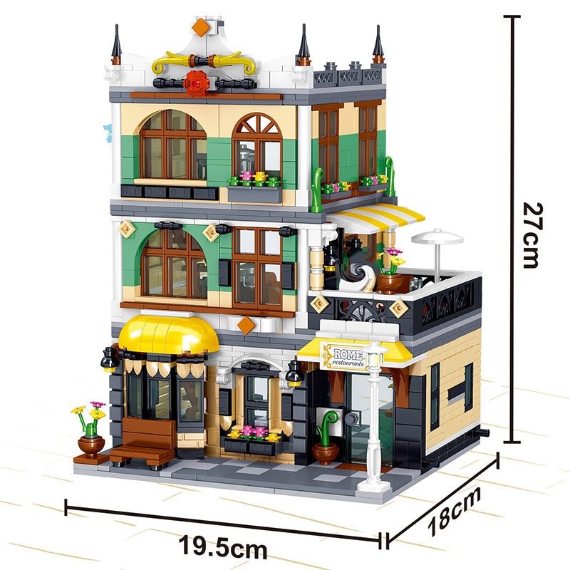 Intelligent assembly blocks town