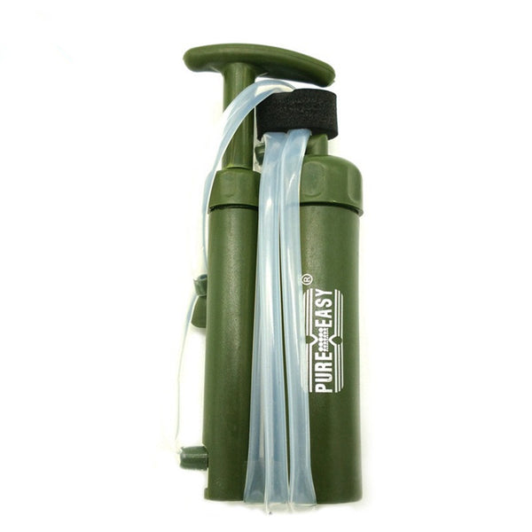 Emergency portable water purification filter