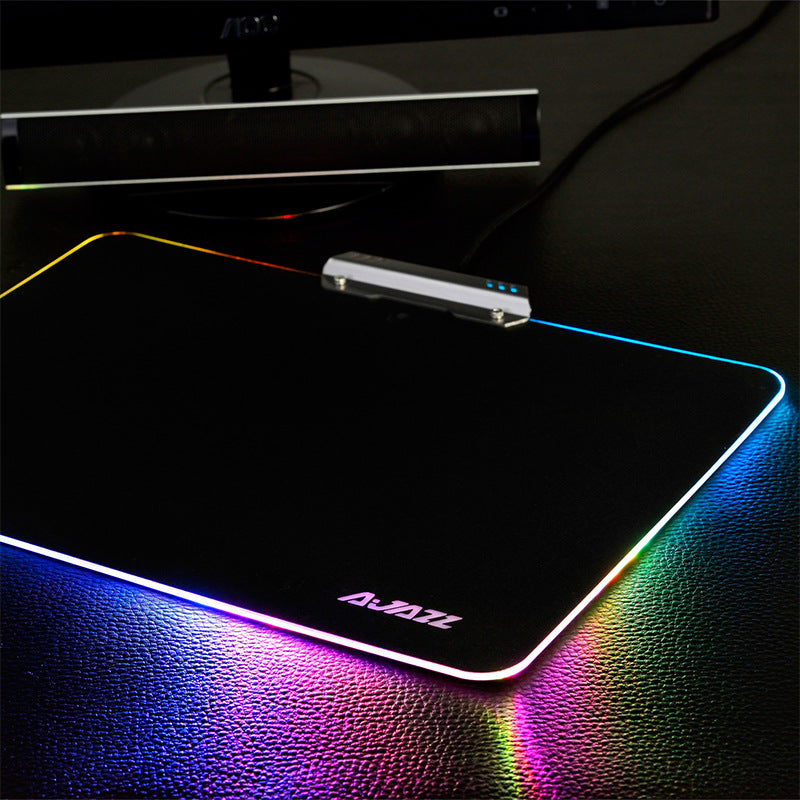Black Jue RGB Light Gaming Mouse Pad