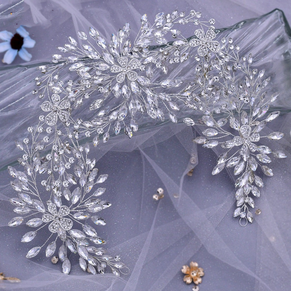 Rhinestone Alloy Flower Headband