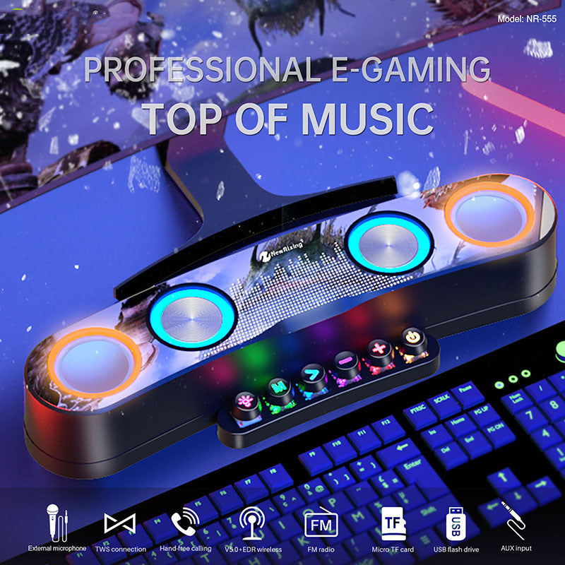 Desktop Colorful Gaming Bluetooth Led Speaker