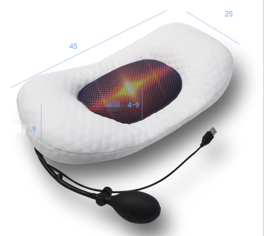 Inflatable heating support cushion for pregnant women