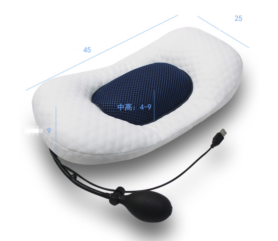 Inflatable heating support cushion for pregnant women