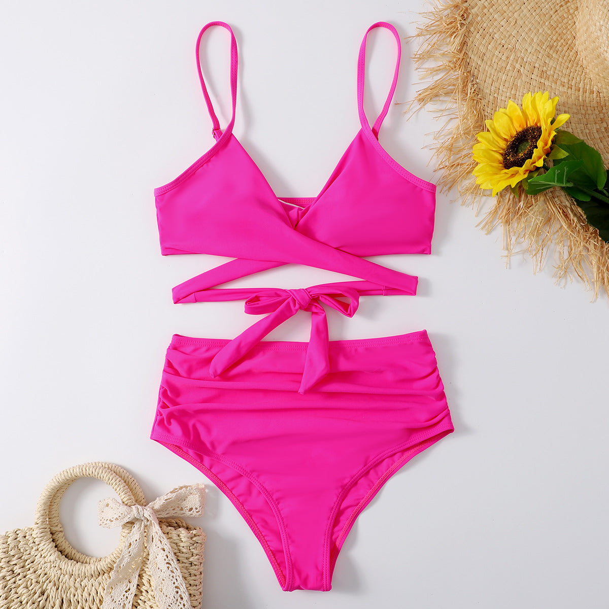 Split Multicolor Spa Swimwear