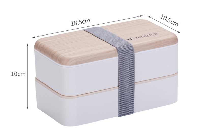 Japanese bento double separated lunch box