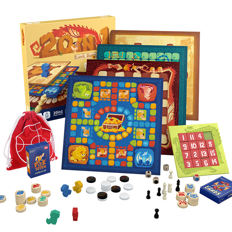 20 in 1 Classic and Innovative Board Games