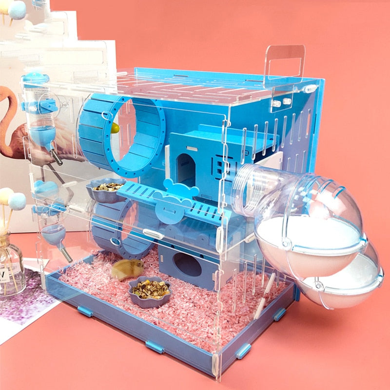 Acrylic Hamster Cage Villa