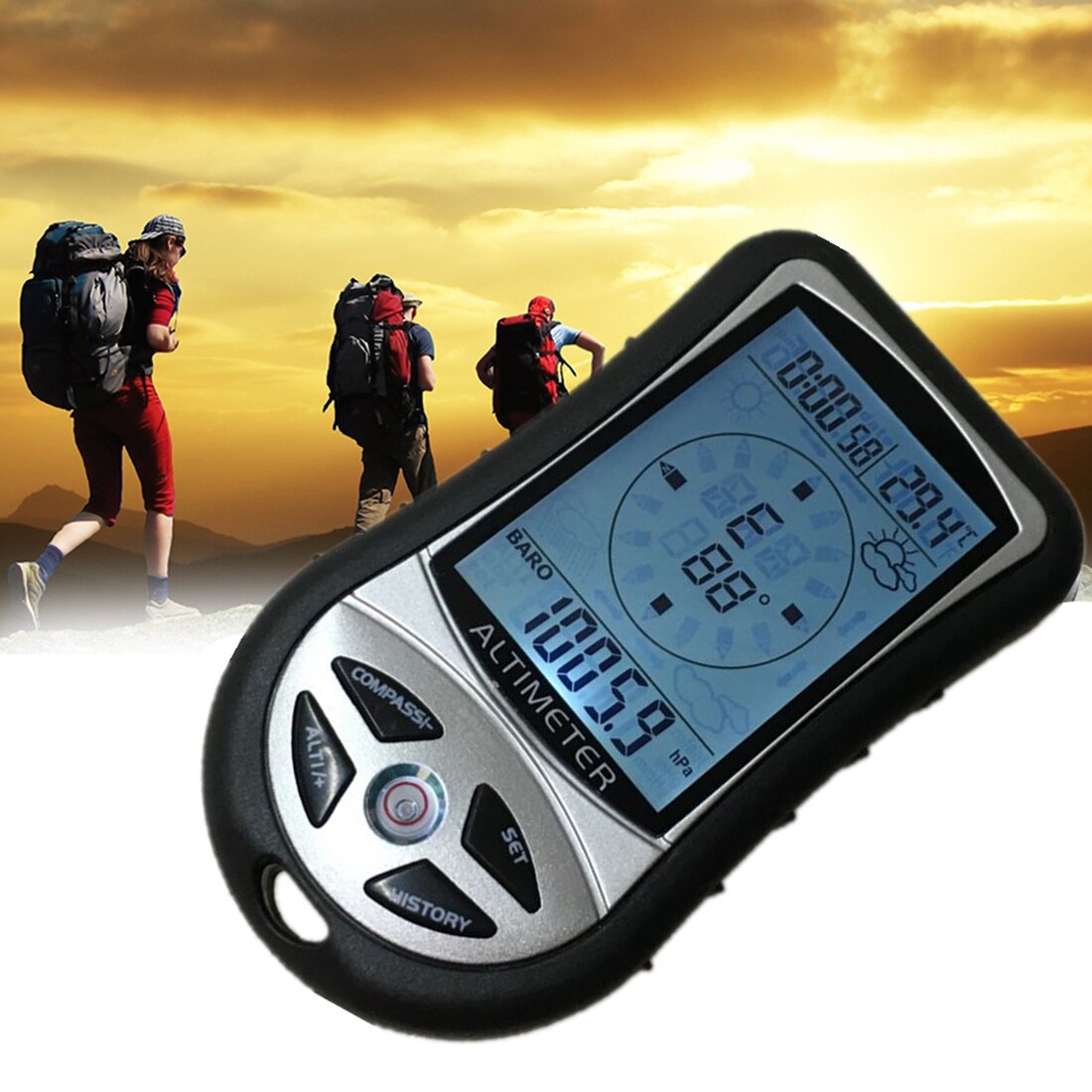 8-in-1 hand-held digital altimeter barometer compass ,,,