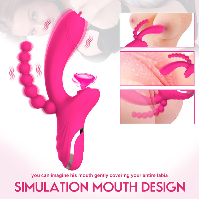 3-in-1 Stimulating Vibrating Silicone Toy