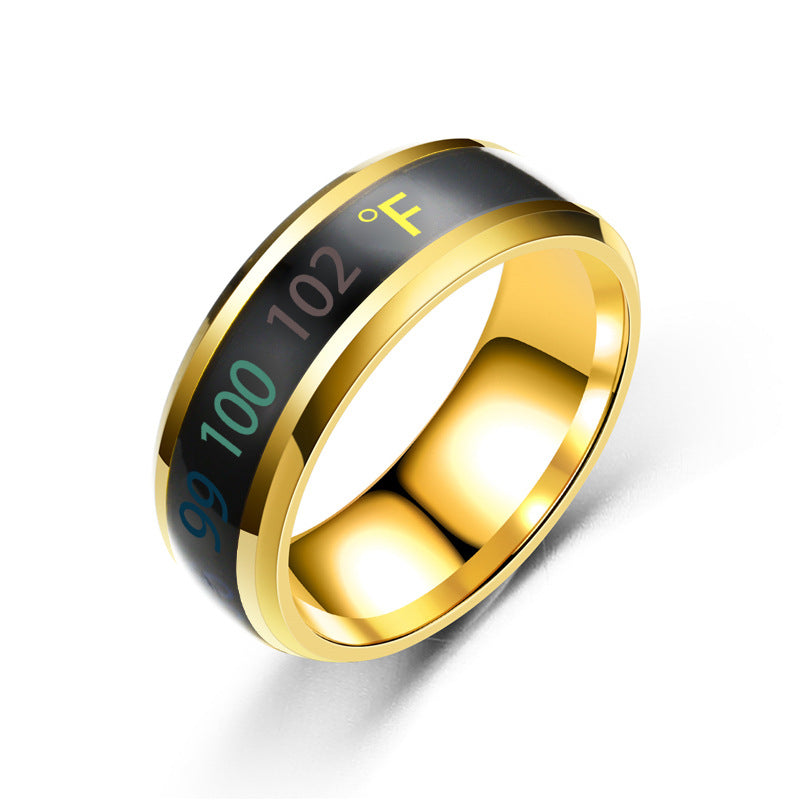 Fahrenheit Temperature Mood Couple Ring