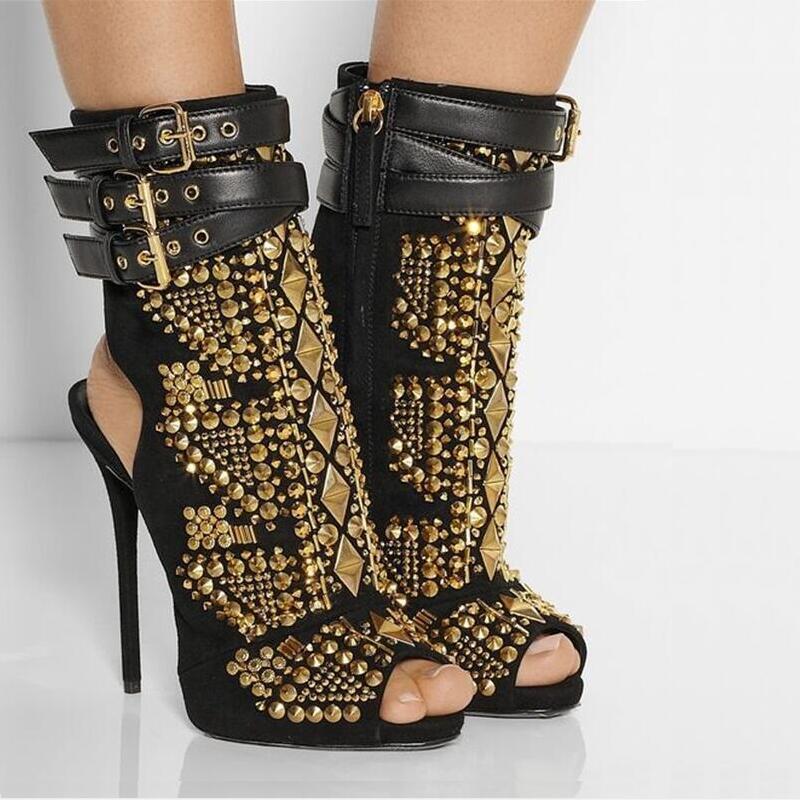 The Hot Rhinestone High-heel Sandals