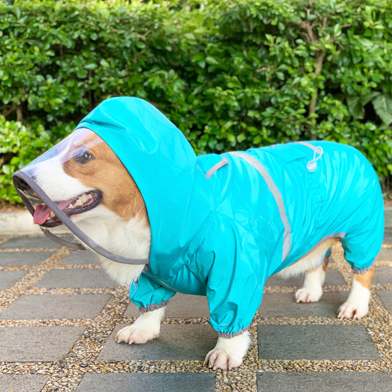 Four Legged Waterproof Pet Raincoat