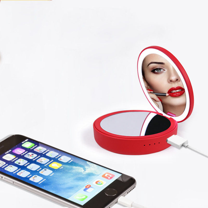 LED Light Double-sided Makeup Mirror