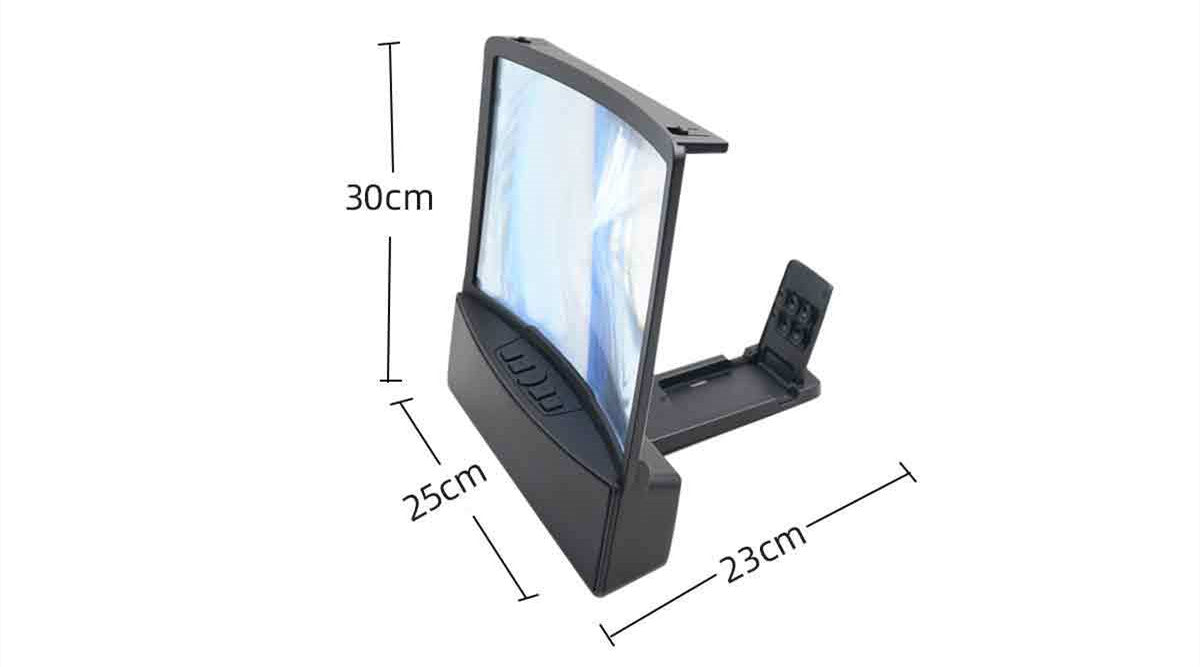 10 Inch Curved Screen Phone Magnifier with Two Bluetooth Speakers