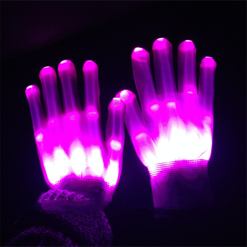 Chic LED Light Up Skeleton Hand Gloves