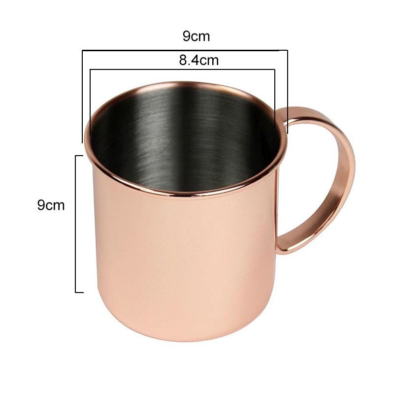 Rose Gold Stainless Steel Cocktail Glass